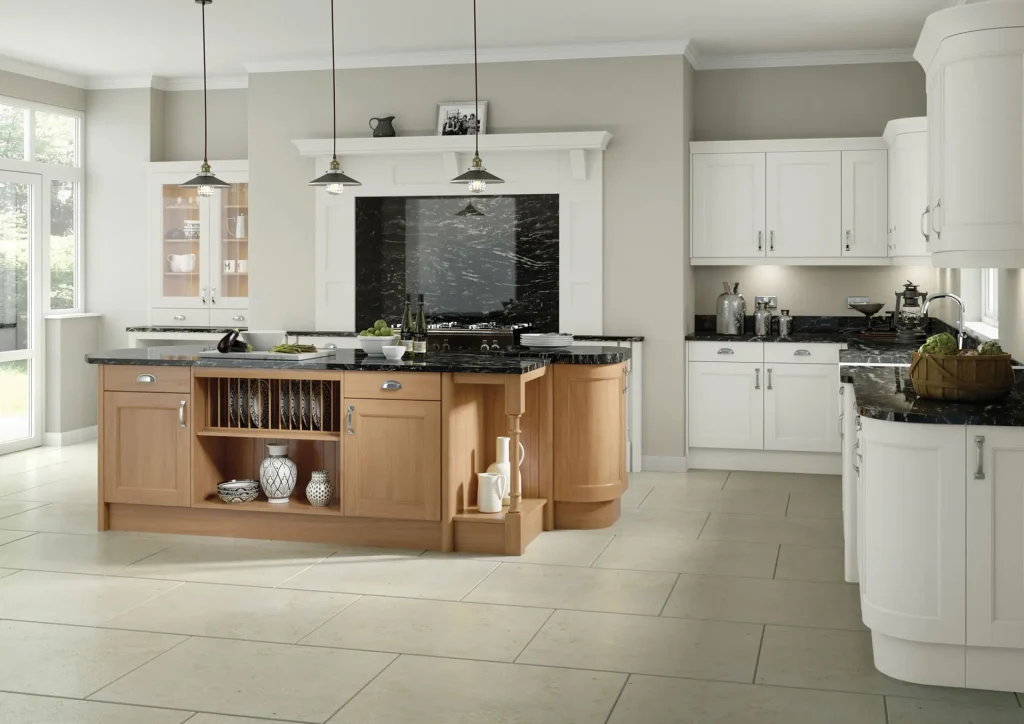 Caserta Kitchen Range White and Oak
